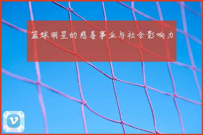 篮球明星的慈善事业与社会影响力
